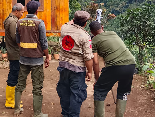 Forest Rangers of BBKSDASU Visits New Orangutan Monitoring Post in Simaninggir (May 1, 2024)